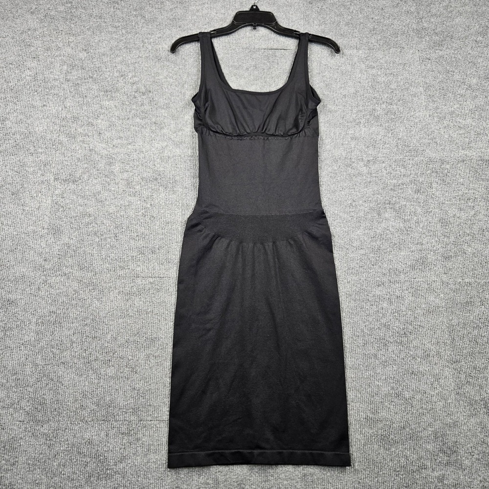 Shapellx Black Seamless Full Body Shaper Slip Tank Dress Size M/L Compression